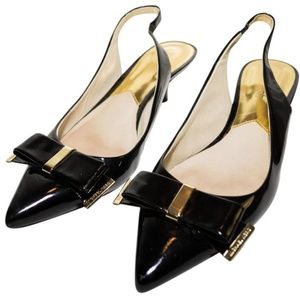 Michael Kors Slingback Kitten Heel - Black SZ 9.5